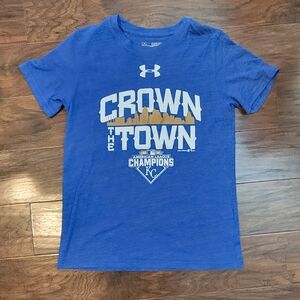 Kansas City Royals MLB Under Armour Size Youth Medium Kids Unisex T-Shirt